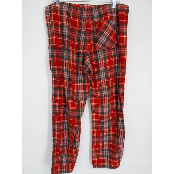 Toad&Co Pajama Pant Women Large Flannel Plaid ComfyCore Loungewear Orange & Gray - Picture 4 of 9